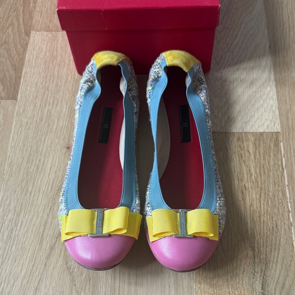 Colorful Ballet Flats with Bow